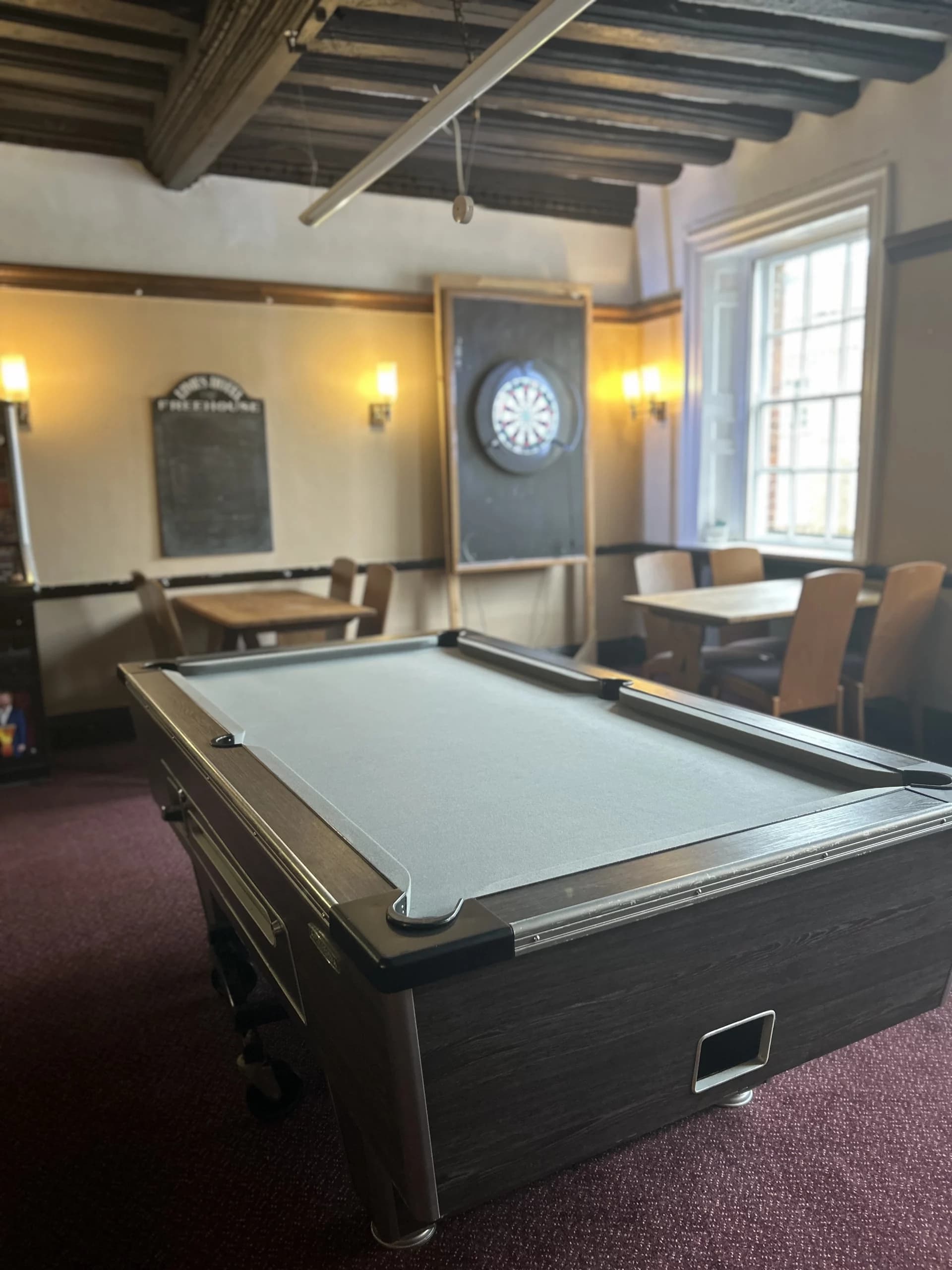 The Games Room at The Limes — pool table and classic pub games